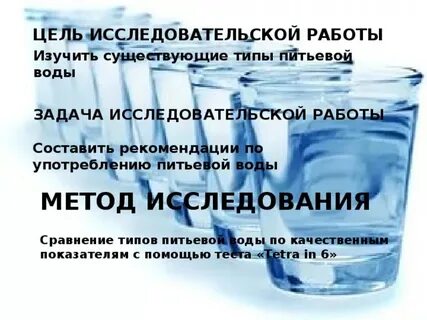 Вода которую мы пьем проект