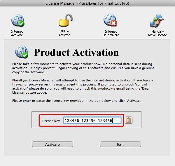 Activate control
