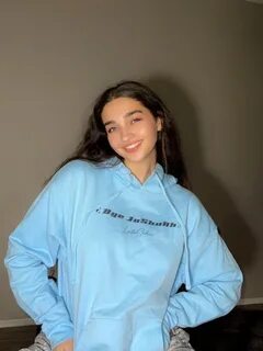 Light blue hoodie with the text "Bye Joshuah" and Lala Sadii logo...