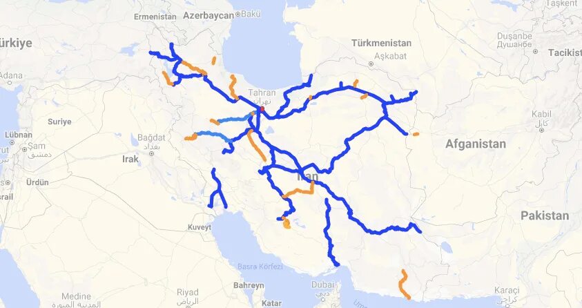 Железные дороги ирана. Схема железных дорог Ирана. ЖД Ирана на карте. Иранские железные дороги карта. Сеть железных дорог Ирана на карте.