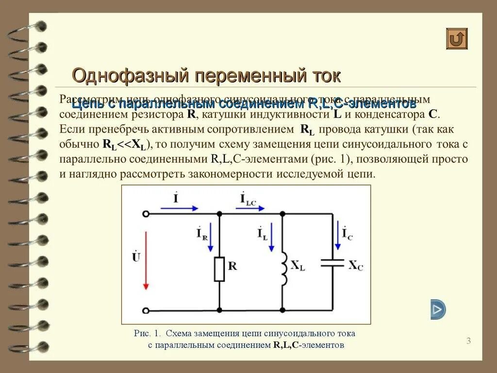 Импеданс цепи переменного тока при параллельном соединении катушки. RLC цепь параллельное соединение. Однофазные электрические цепи переменного тока. Переменный резистор параллельное соединение.