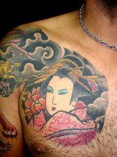 28+ Geisha Dragon Tattoo Designs, Amazing Style! 