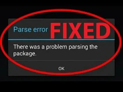 Error while parsing