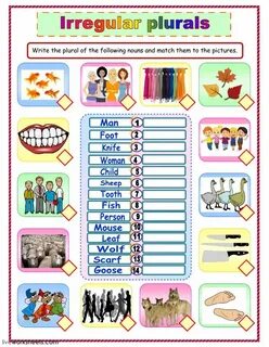 Plural nouns for kids