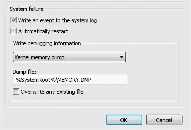 Disable Automatic restart on System failure. CLASSICUBE. How to load Backup in CLASSICUBE. Your system failed