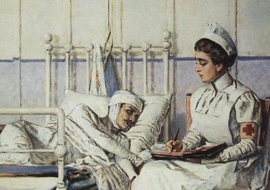 Маршал госпиталь. Верещагин в госпитале картина. Картины Верещагина в госпитале.