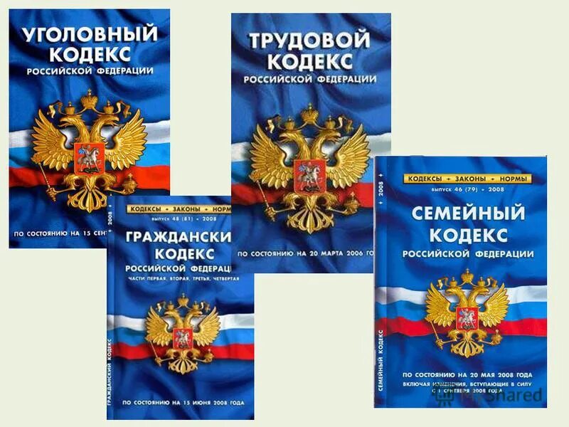 Кодексы рф бывают. Семейный кодекс Гражданский кодекс трудовой кодекс Уголовный кодекс. Конституция семейный кодекс Гражданский кодекс. Конституция РФ семейный кодекс РФ трудовой кодекс РФ. Кодексы и законы РФ.