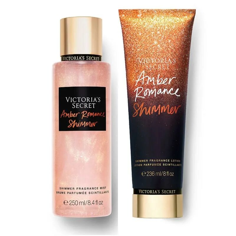 Secret amber. Victoria Secret Amber Romance спрей. Спрей для тела Victoria's Secret Amber Romance Shimmer. Victoria Secret мист Amber Romance. Мист vs Amber Romance.