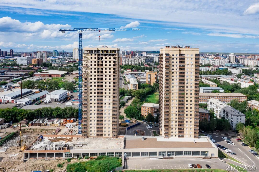 Купить 2-комнатную квартиру, 64.8 м² по адресу Красноярск, Дудинская улица, 2Б, 