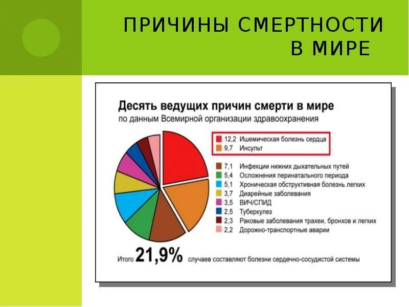 Основные заболевания в россии. Основные причины смертности в мире 2021. Заболевания по смертности в мире. Смертность от болезней статистика в мире. Статистика по смертности от заболеваний.