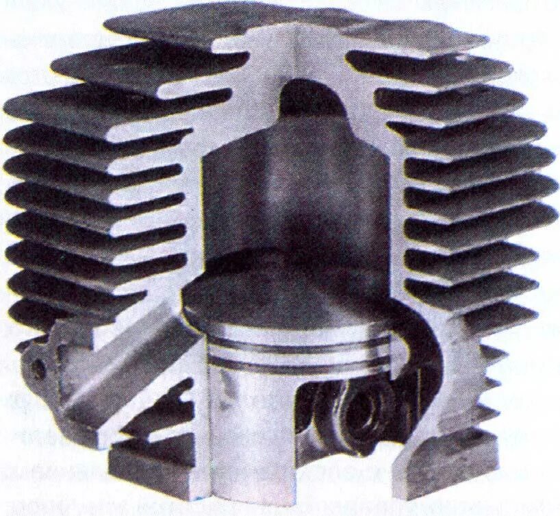 Цилиндр воздушного охлаждения 87мм. Отливки цилиндров воздушного охлаждения. Поршень двухтактного двигателя. Цилиндр двигателя с воздушным охлаждением.