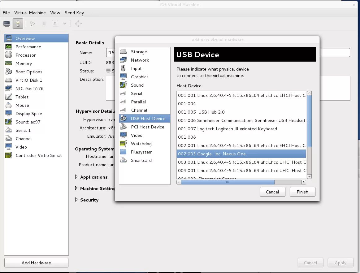 Виртуальная машина для линукс. Virt-Manager USB device. Квм виртуальная машина. Virtual Manager Linux. Virtual USB сервер для сканера.