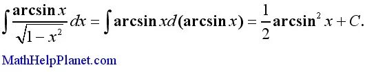Корень 2 x 2 интеграл. Интеграл arcsin x. интеграл от arcsin^2 x. формула интеграла арксинуса. интеграл арксинус 2 х.