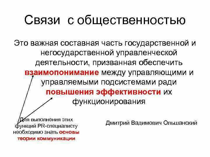 Основы связи с общественностью