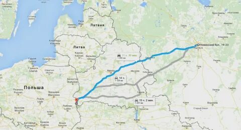 Расстояние от бреста до киева