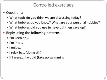 Hobby speaking