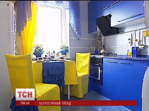 Интерьер голубой с желтым кухни фото дизайн Great bright kitchen Кухни дизайн проекты ВКонтакте