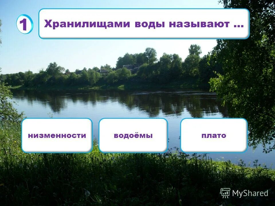 Тест по теме водоемы