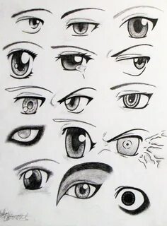 Как рисовать разные глаза