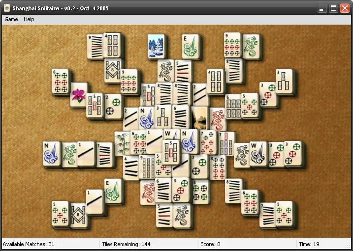 Играть шанхайский пасьянс. Мини игра для Windows хр Mahjong.