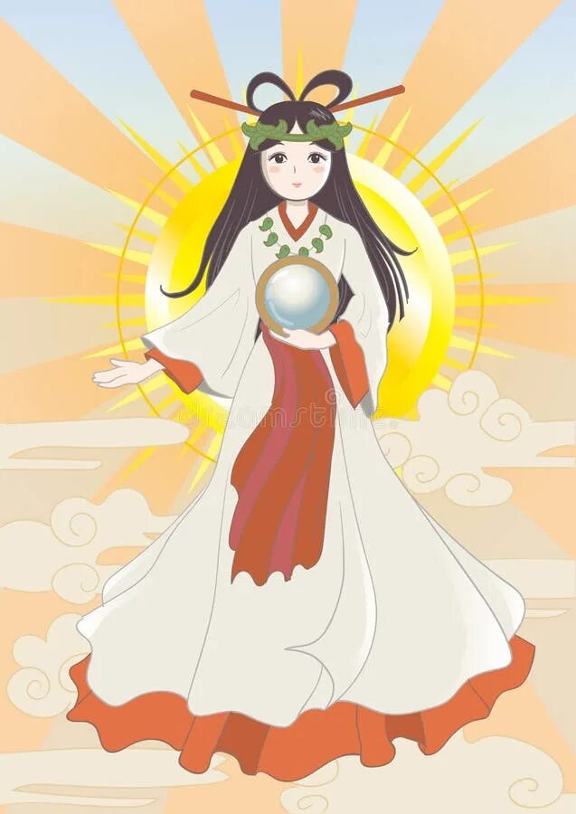 Taming the sun goddess. Аматэрасу богиня солнца Легенда. Японская богиня солнца Аматэрасу. Аматэрасу богиня солнца иллюстрации. Богиня солнца Amaterasu.