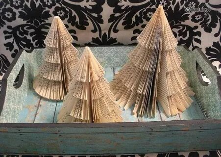 Как сделать елочку из книги