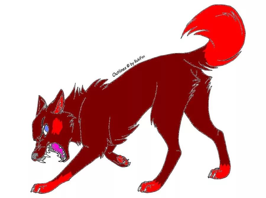 Ред вольф. Красный волк арт. Красный волк мультяшный. Красный волк арты.