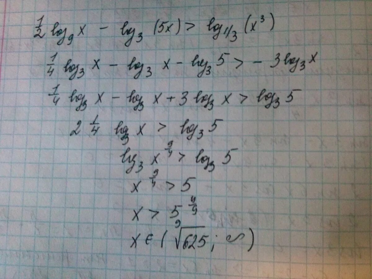 Log4 x 5 3. Logx3 2log3x3 6log9x3. Log3(5x-9)=log3(2x+1). Log2(5x-9)<=log(3x+1). Log 4(x+1)=1.