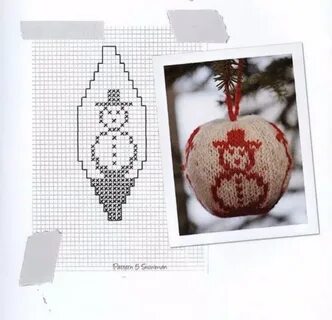 Схема новогоднего шарика