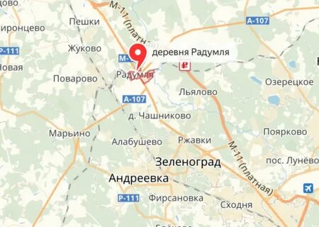Поварово московская область на карте