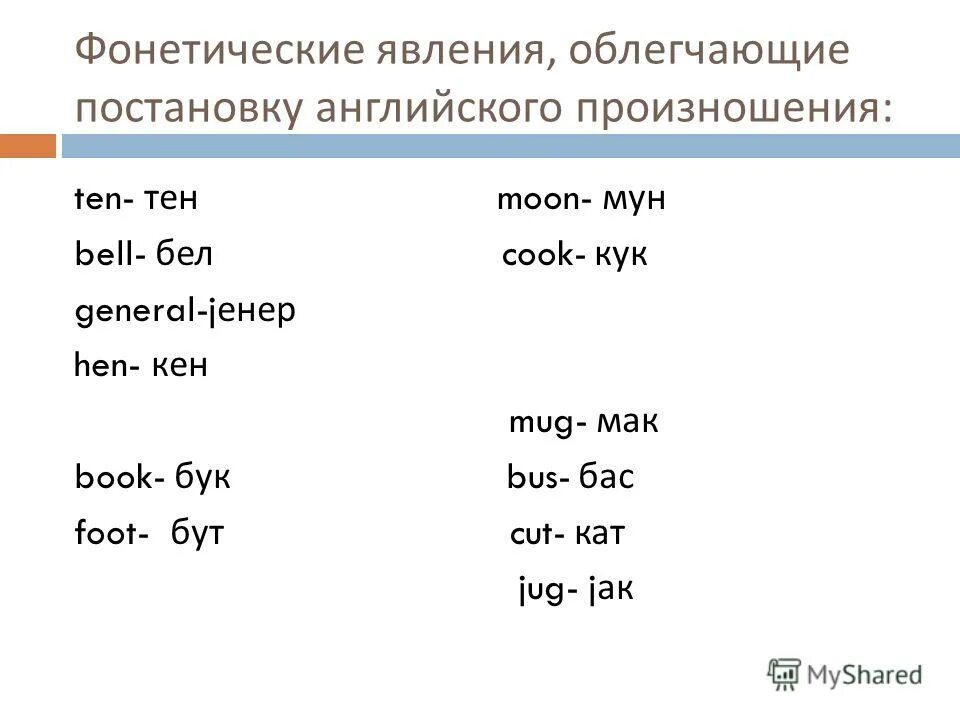 Какие фонетические явления