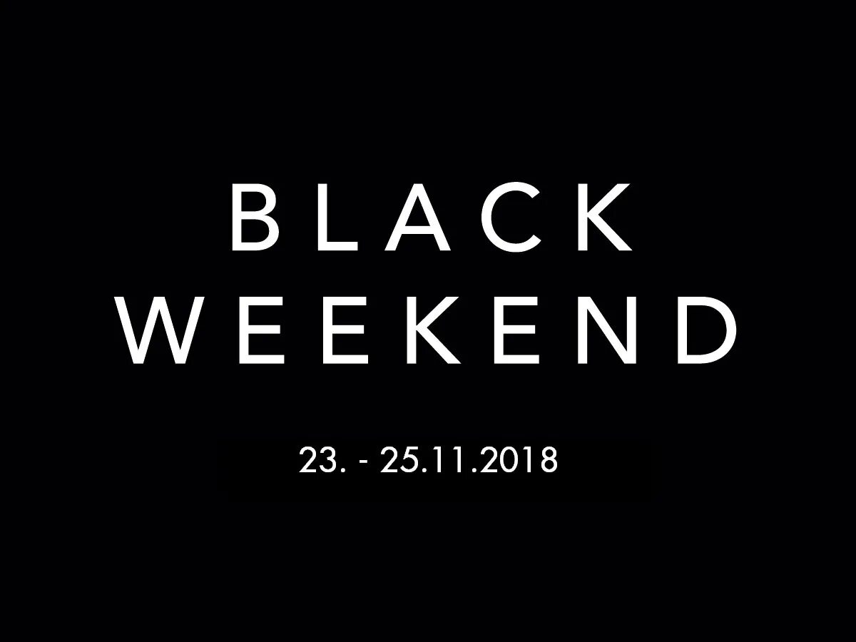 Черный уикенд. Black weekend