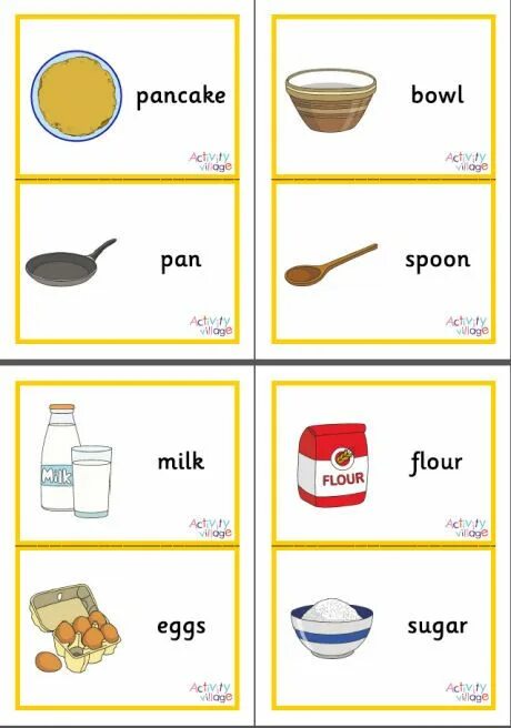 Pancakes worksheets for kids