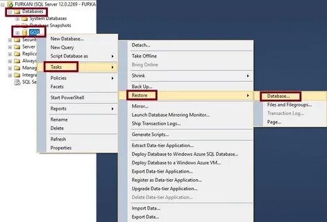 Restore sql