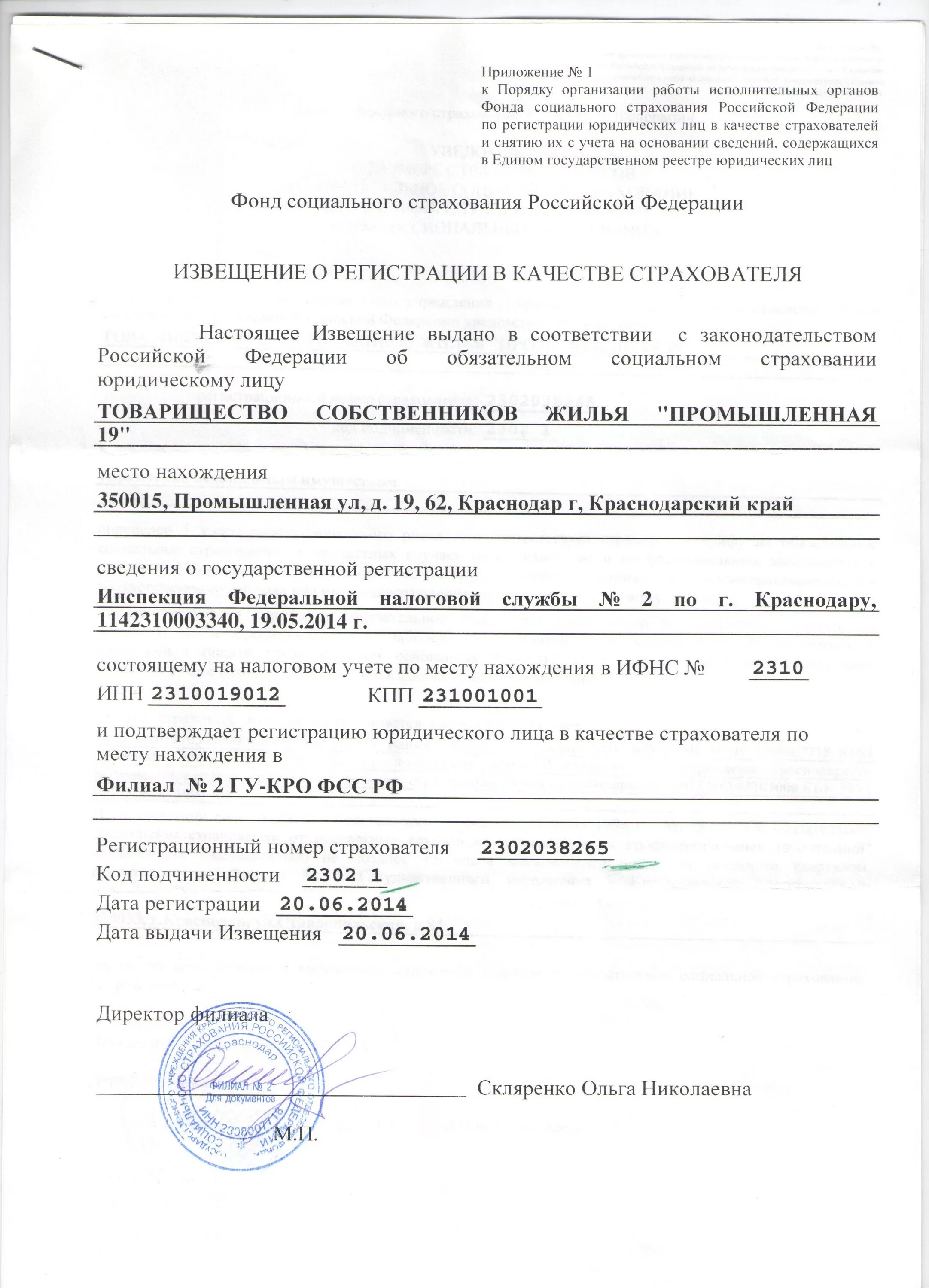 Фонд пенсионного и социального страхования заявление. Уведомление о постановке на учет в ФСС. Извещение о регистрации в качестве страхователя. Уведомление о регистрации юридического лица. Уведомление о постановке на учет ИП.