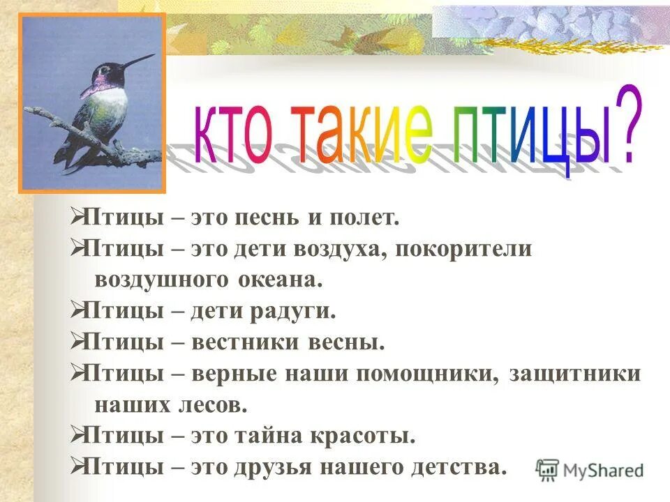 Стиль текста колибри а. Птицы это песнь и полет. Птицы верные наши помощники. Птицы для детей. Птицы улетают.
