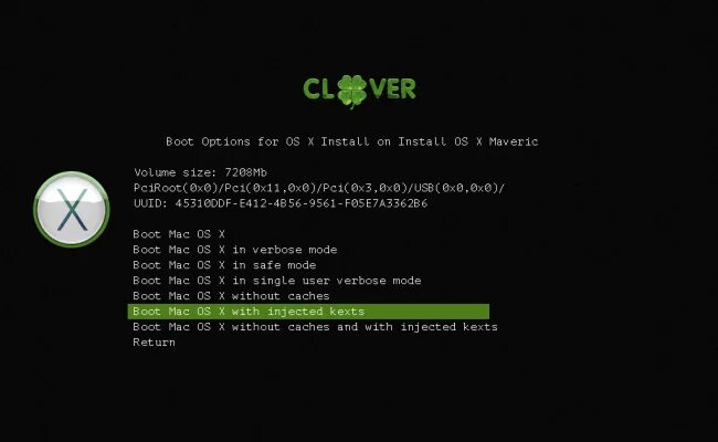 Efi bootloader. Clover uefi.