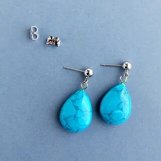 Сережки с бирюзой