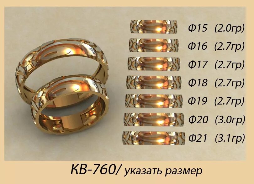 Сколько весит обручальное