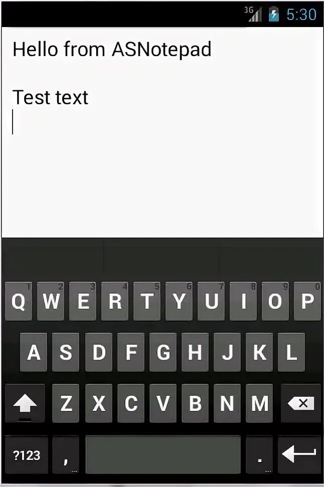 Text note. Text note
