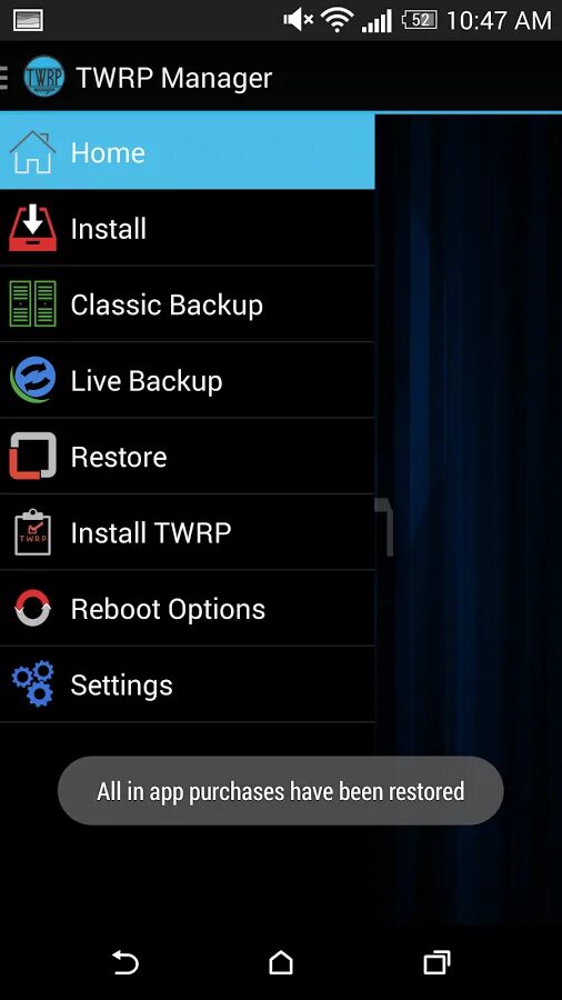 Live back up. Twrp. twrp manager. twrp backup. как установить twrp recovery на андроид через компьютер.