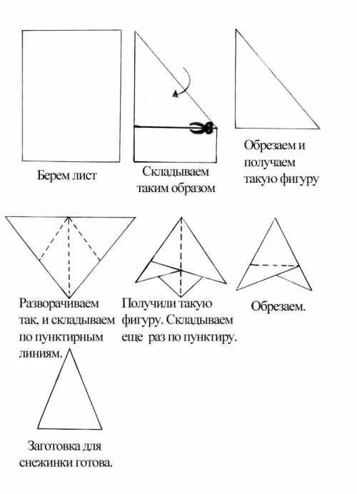 Снежинки из бумаги схемы как складывать Paper snowflake instructions and lots of very neat templates for snowflakes. Pap