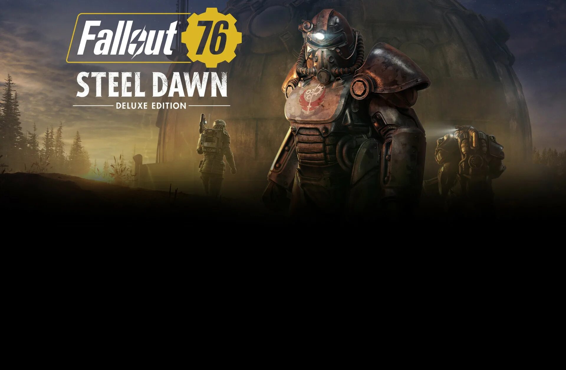 Купить фоллаут 76. Fallout 76: Steel Dawn Deluxe Edition. Fallout 76 обложка. Fallout 76 стальной рассвет. Fallout 76 Steel Dawn.