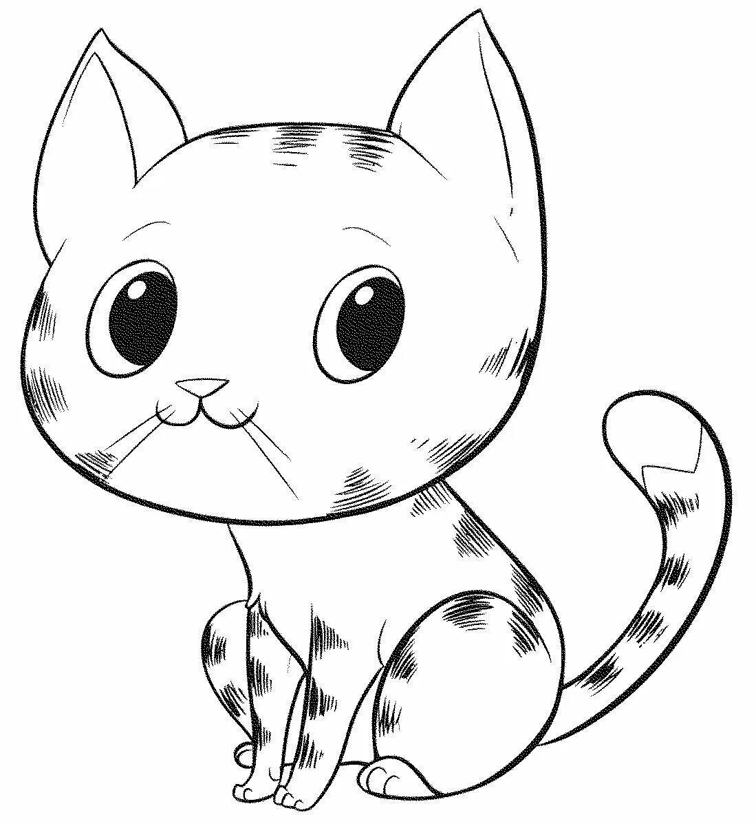 Как нарисовать милого котика. Раскраска. Котики. Раскраска кот. Котенок. Раскраска. Раскраска коники.