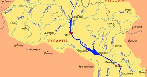 Где устье реки днепр