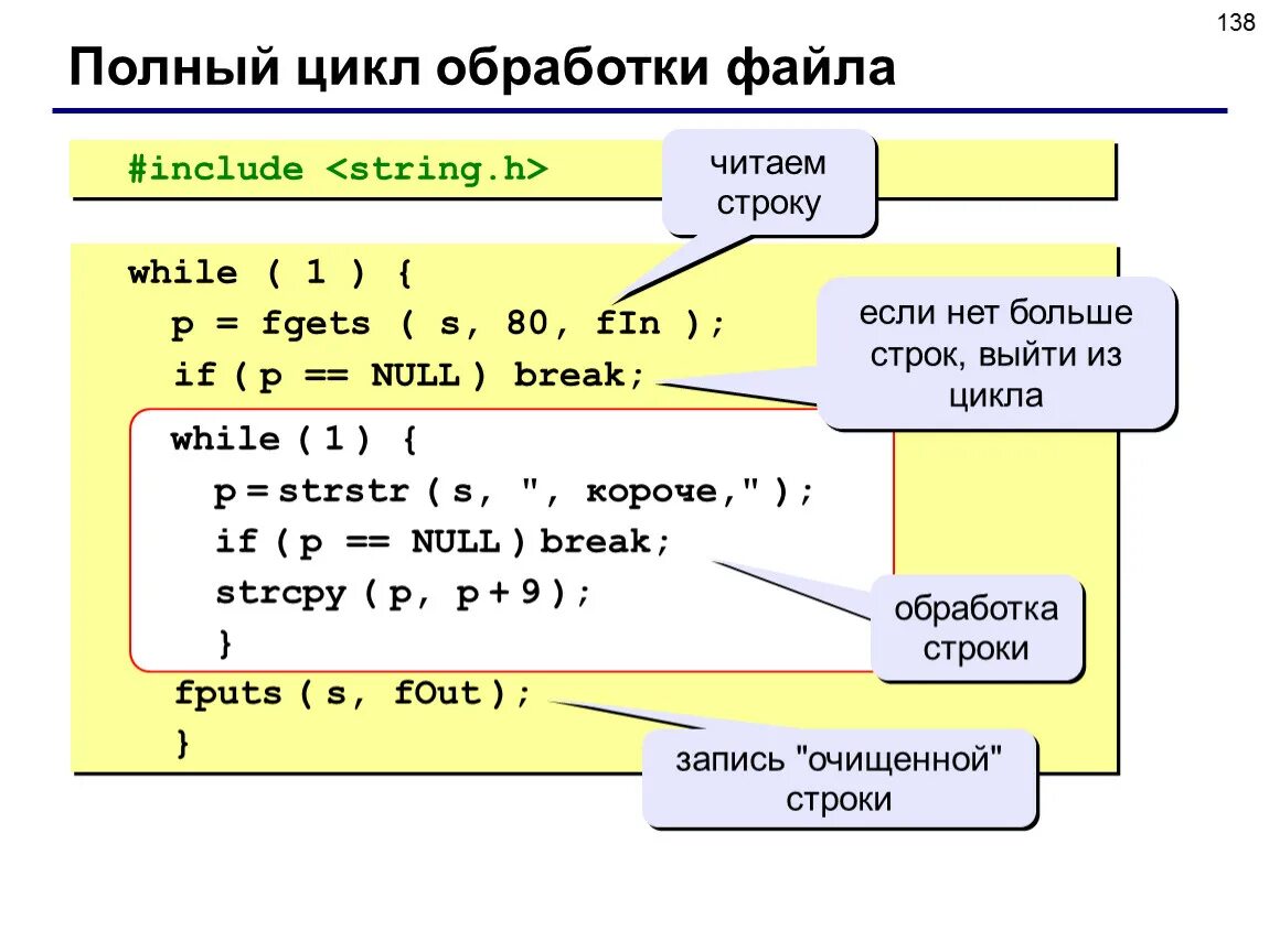 Язык си. Цикл обработки файла. Презентация программирование на языке си. Си (язык программирования).