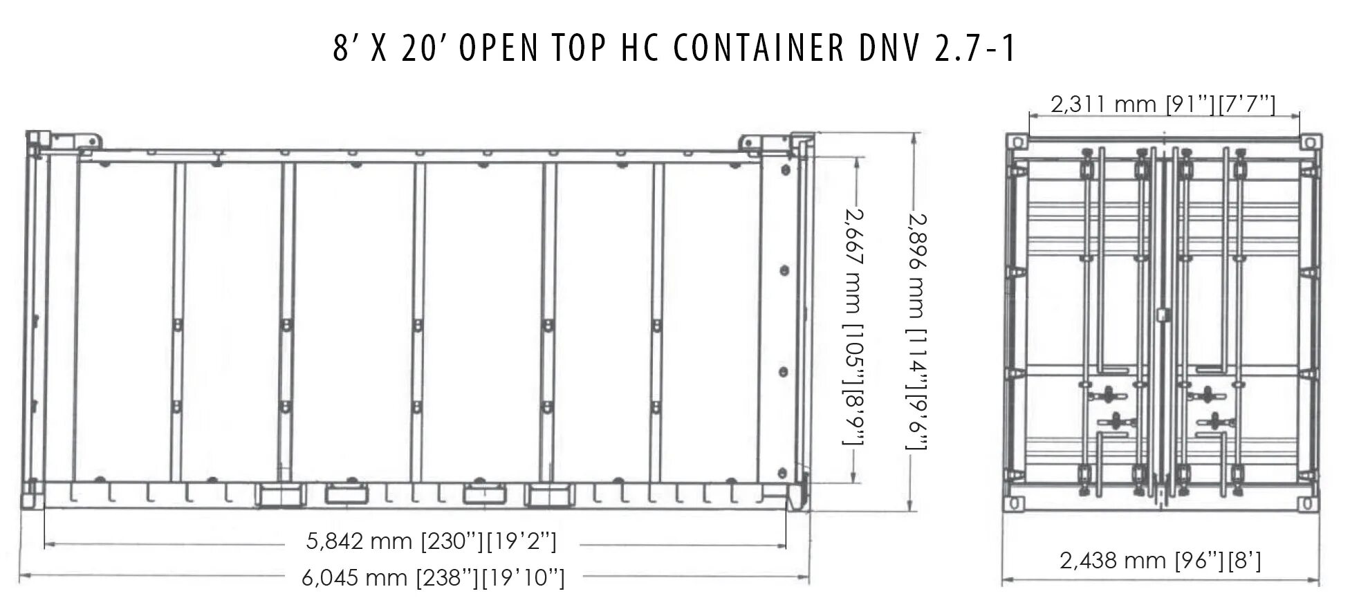 Морской контейнер 20 футов Размеры чертеж. Чертеж контейнера 20фт. Габариты 20 футового контейнера. 40hc футовый контейнер чертеж. Толщина морского контейнера