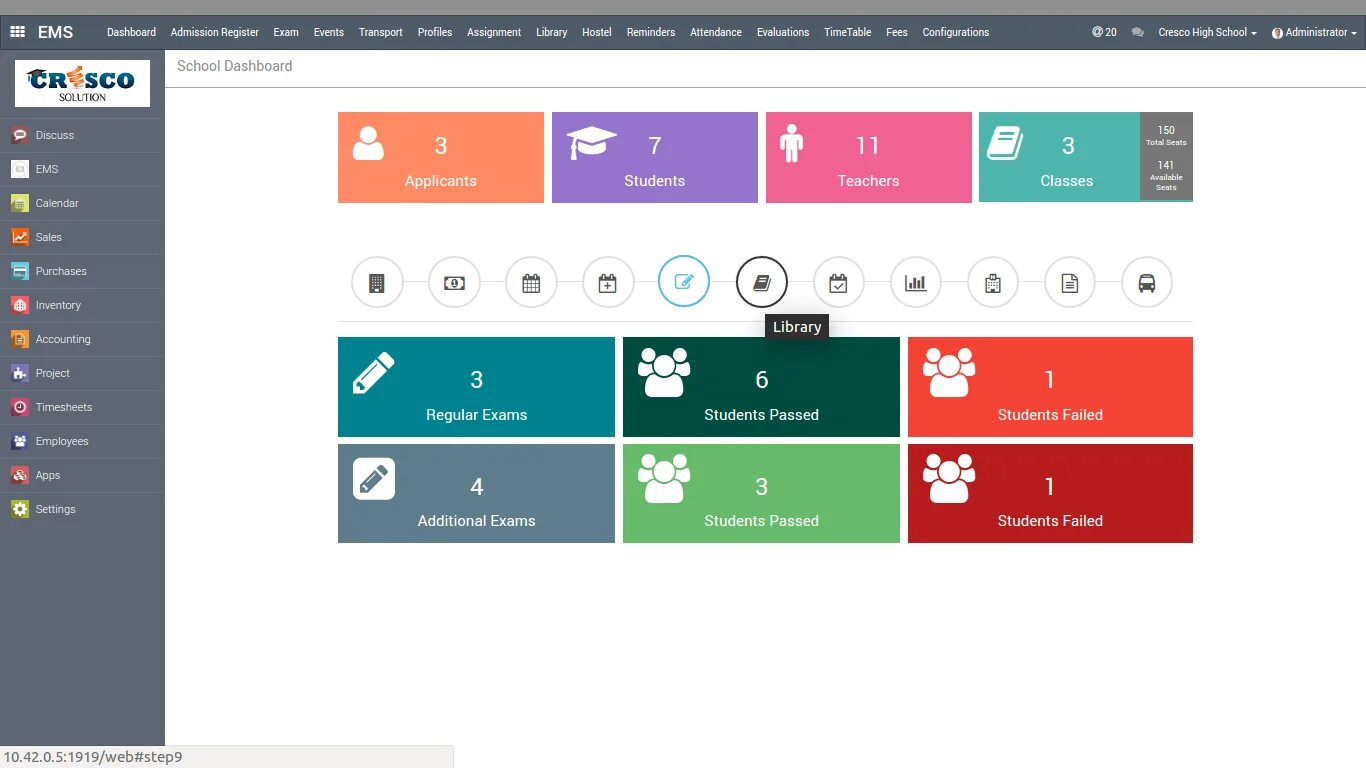 Student dashboard