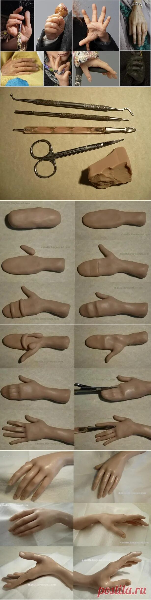 Куклы из полимерной глины. Лепка ног куклы. Лепка кукол из полимерной глины. Слепить руку из глины. Слепить руку из глины.