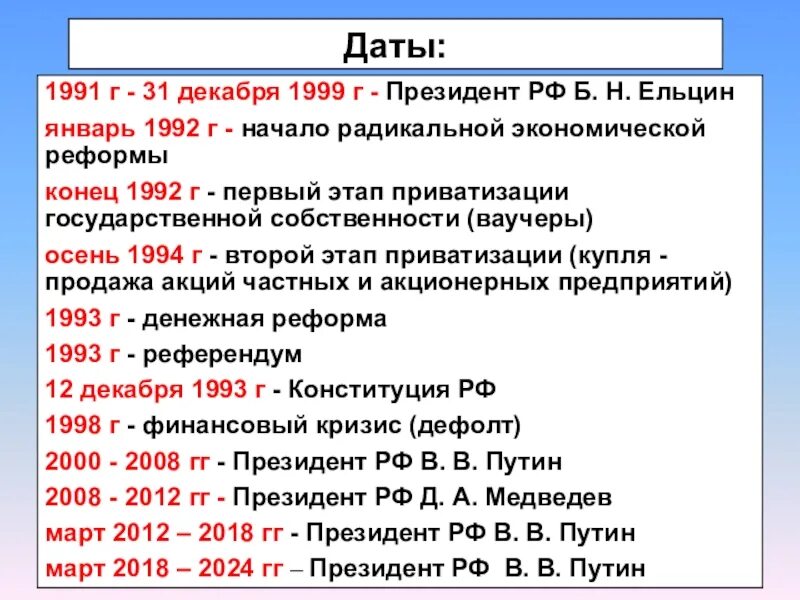 Перечислите основные события внешней. Важные события российской федерации. российская федерация на современном этапе. рф на современном этапе развития. важнейшие события российской федерации.